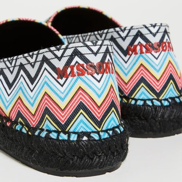 MISSONI 'Zig-Zag' Men's Canvas Espadrille Chevron US 8/9 EU 42 MSRP USD $380 NIB - Picture 8 of 16
